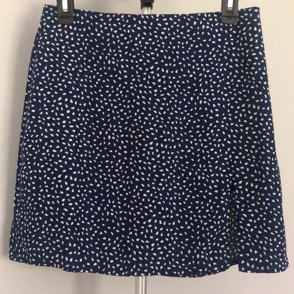 Shein Navy Blue with White Teardrops Skirt in Size Medium - Picture 1 of 8